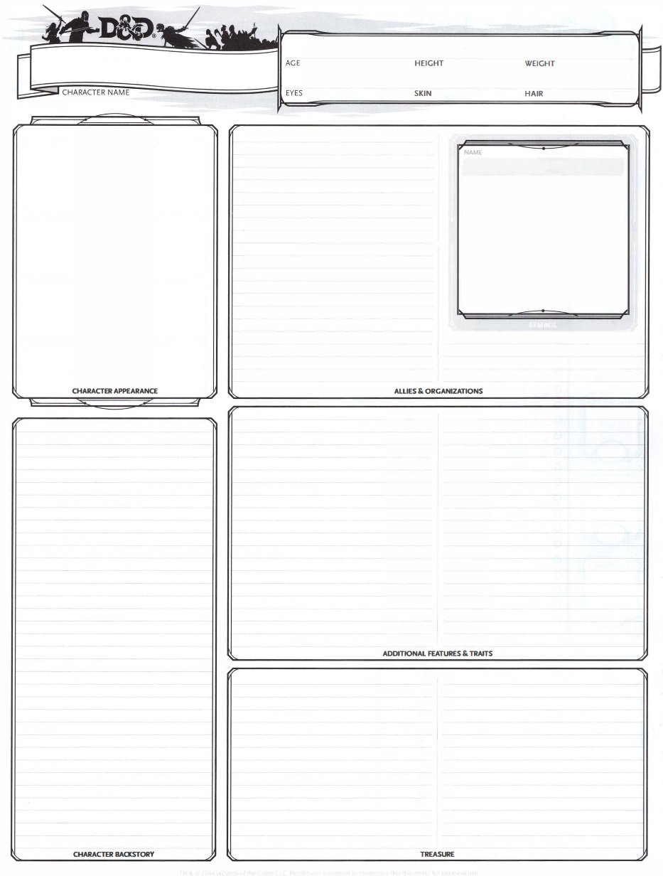D D What S In A Sheet The Evolution Of Character Sheets From Ad D To Now Prime Bell Of Lost Souls