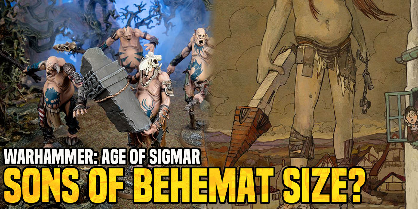 Sons of behemat-gargant aleguzzler terrifié Villager WARHAMMER Age of Sigmar
