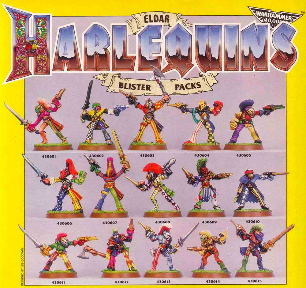 Warhammer 40K RETRO: Meet 1988's Original Harlequin Armylist - Bell of