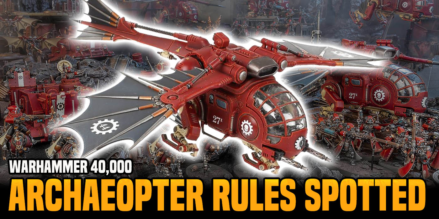 Warhammer 40K: Ad-Mech Archaeopter Rules Spotted - Bell of Lost Souls