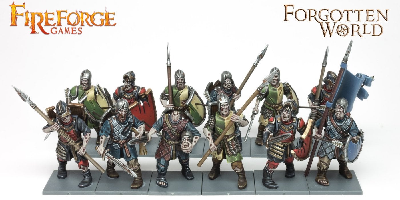 FORGOTTEN WORLDS 28MM FIREFORGE GAMES LIVING DEAD KNIGHTS