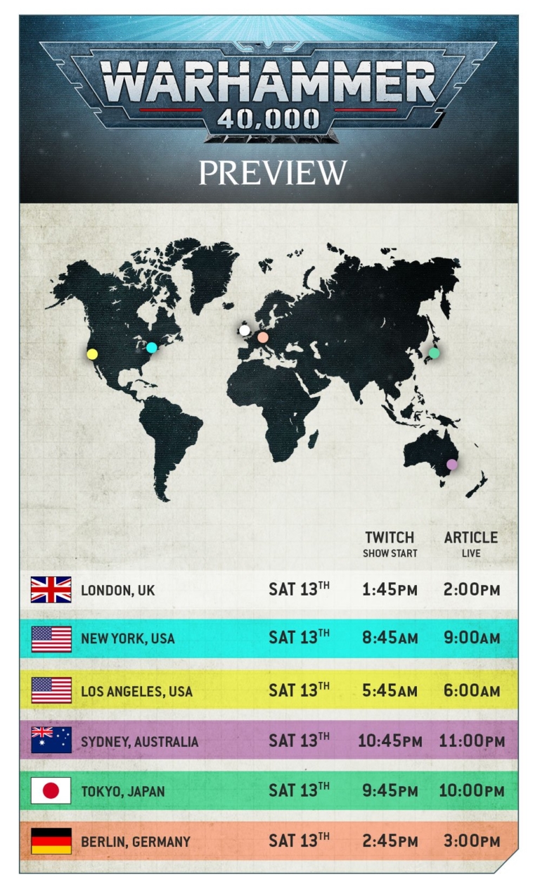 Warhammer 40K 'What's In The Box' Reveal Schedule Announced Bell