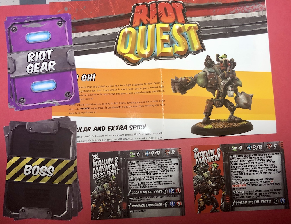 Riot Quest Malvin /& Mayhem Boss Fight Expansion PIP63032