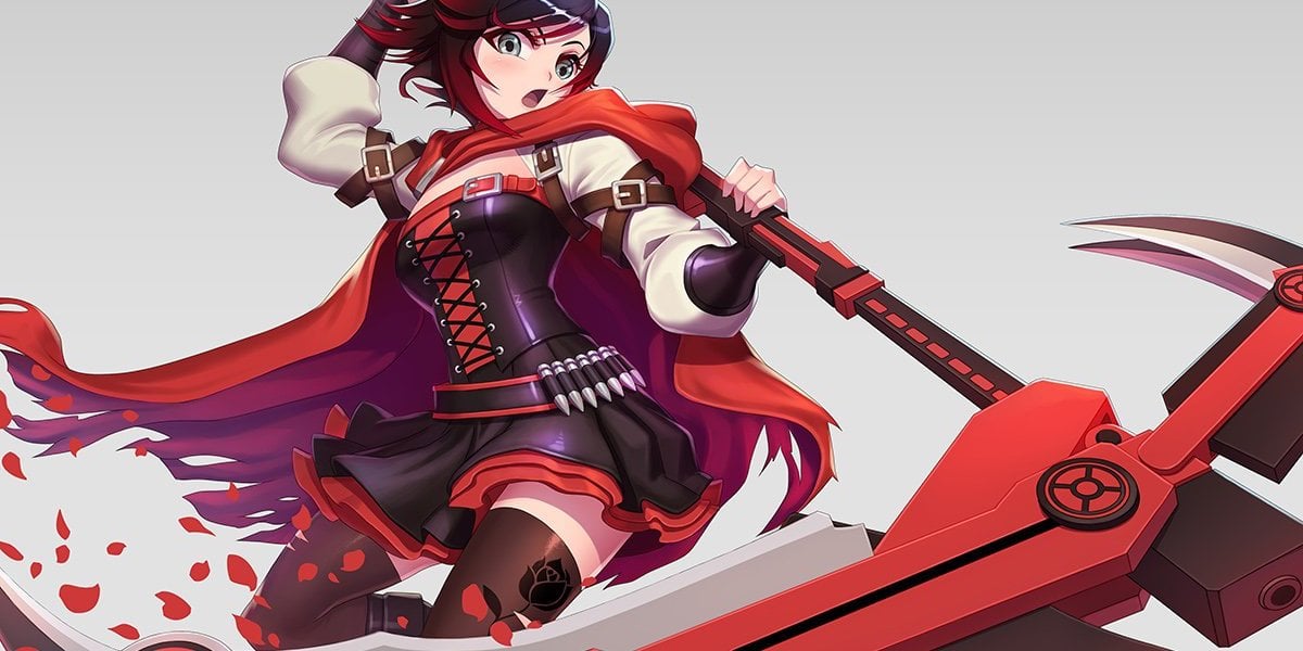 Toyland New Statue Of Rwby S Ruby Rose Has Normal Knees And A Huge Scythe Bell Of Lost Souls