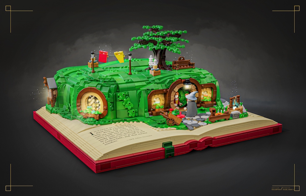 Lego: Whimsical Brick Built Bilbo Baggin's Home - Bag End in the Shire - Bell of Lost Souls