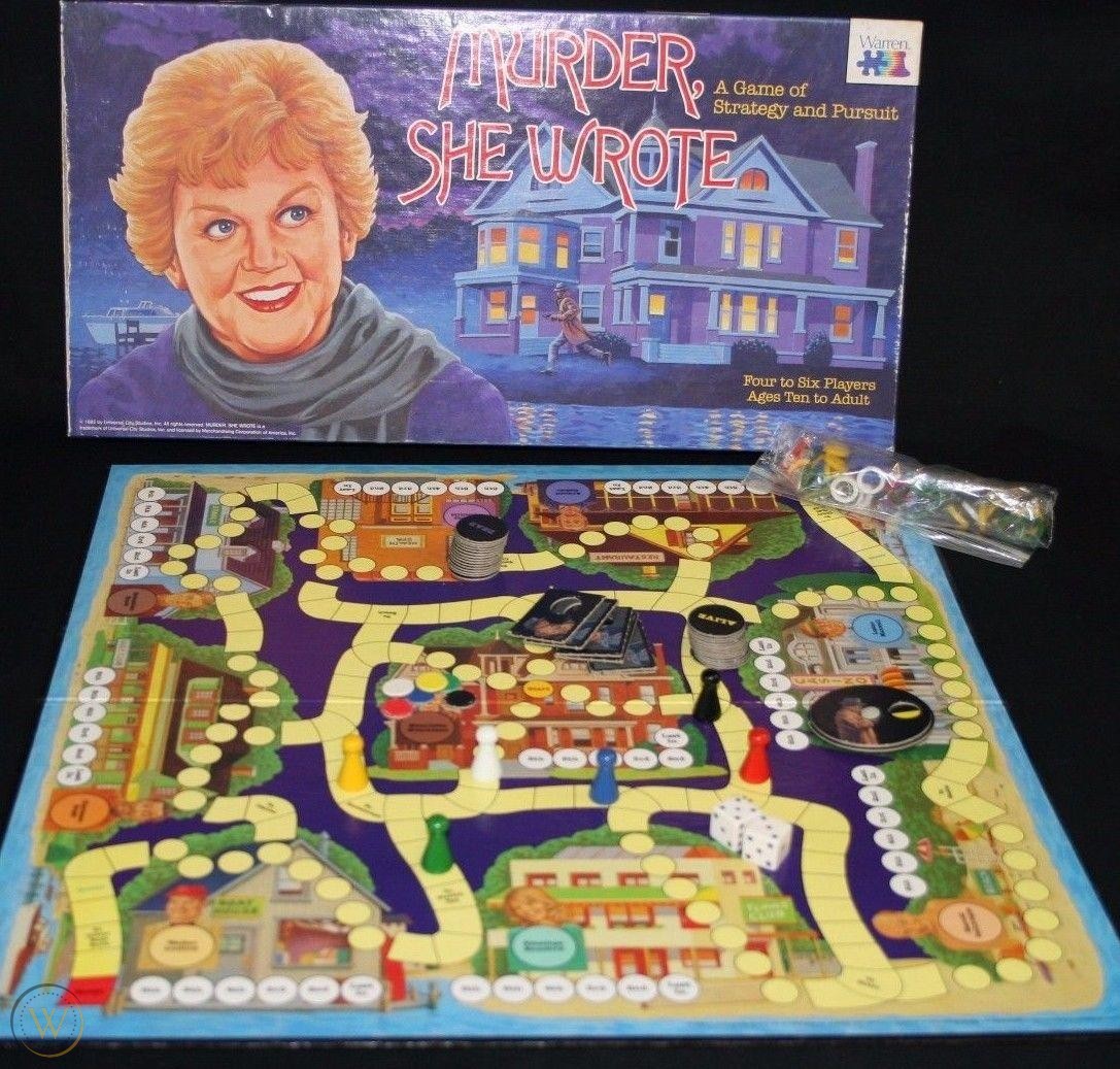 Murder She Wrote 1985 Board Game Replacement Parts & Pieces Angela Lansbury 