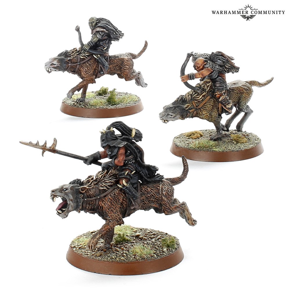 Middle Earth Games Workshop Warg Riders 30-37 