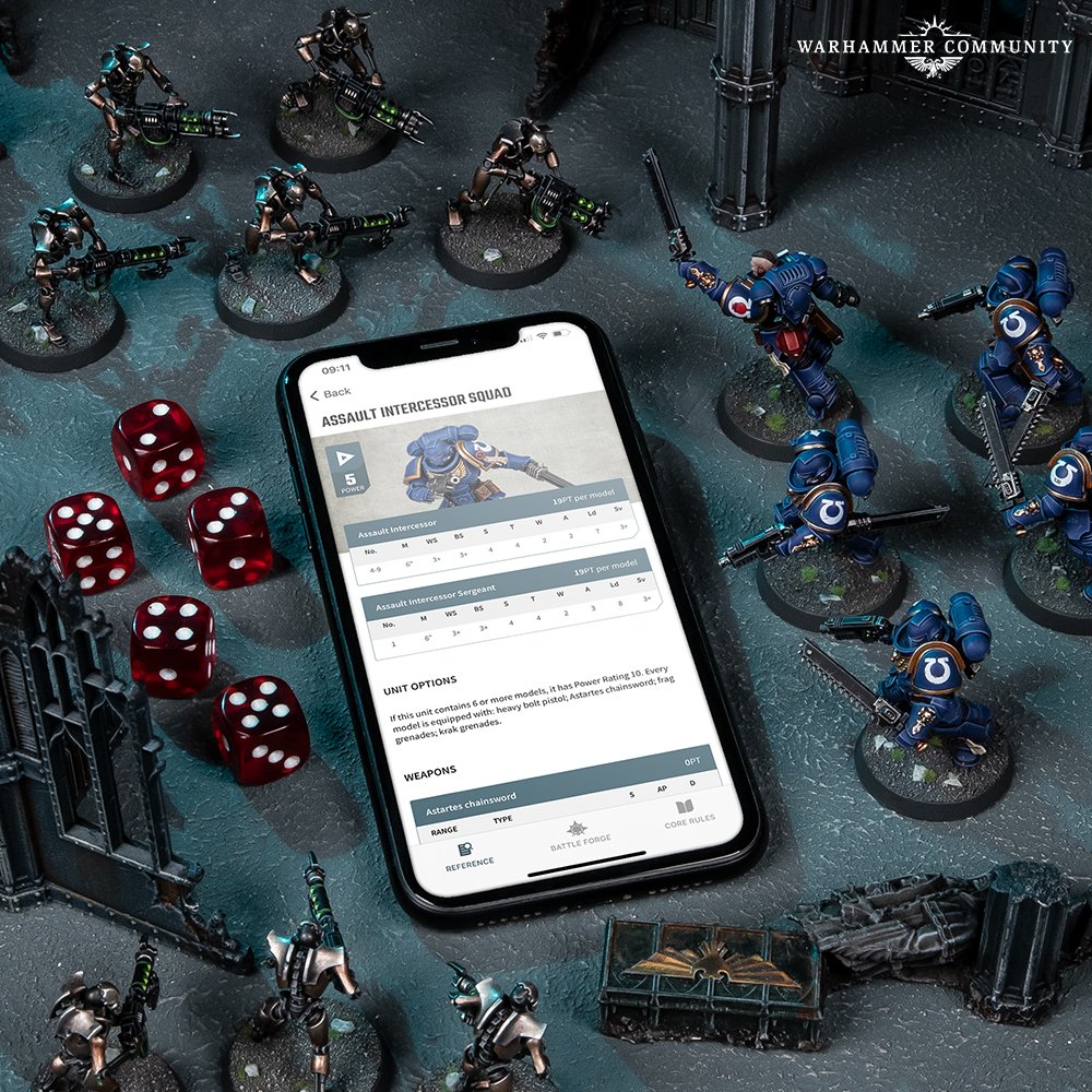 Warhammer 40k The App Now Has An Army List Builder Bell Of Lost Souls
