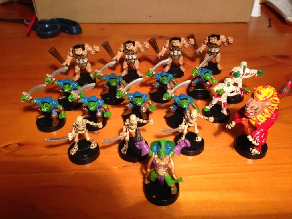 Dark World Game Painted Minis