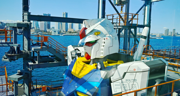 Anime: Completed Life Size Gundam Takes Its First Steps For The Press