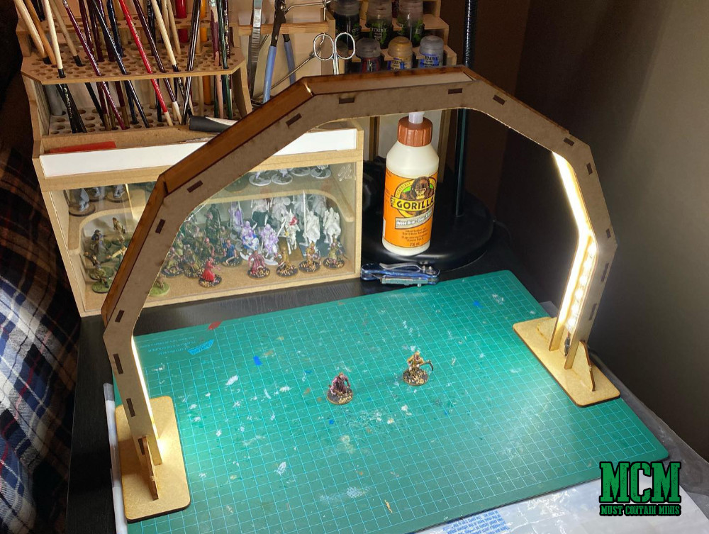 Helpful Arch Light from Game Craft Miniatures Will Illuminate Workspace - Bell of Souls