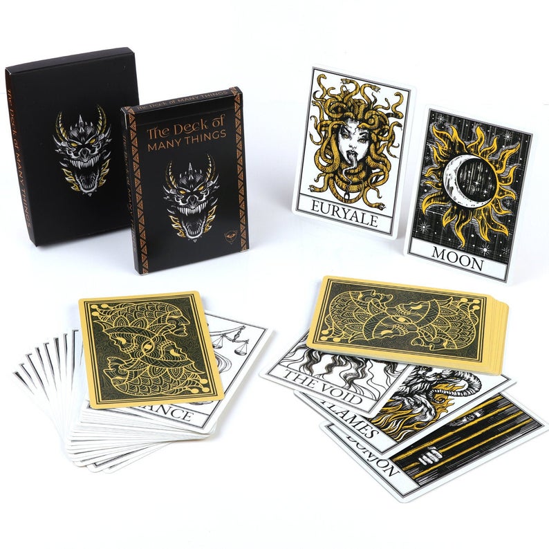 Dnd Deck of Many Things Illustrated Cards Tarot and Standard Size