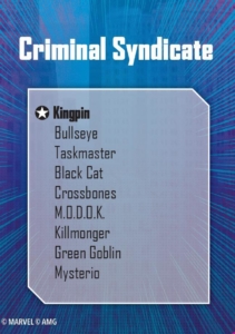 criminal syndicate affiliation list