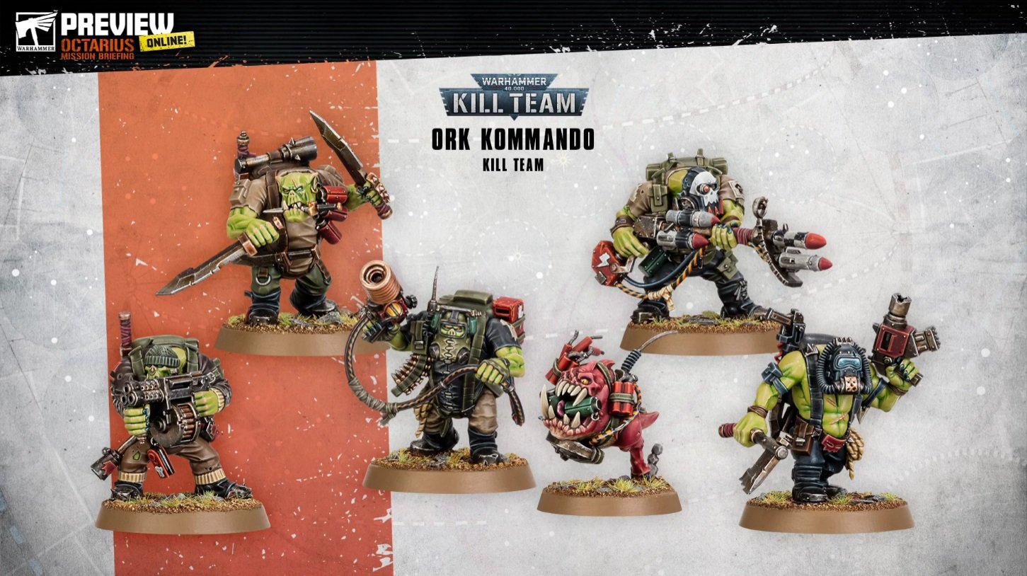 12 Space Ork Kommandos Squad Warhammer 40k Orks Kill Team Octarius Grot Squig 