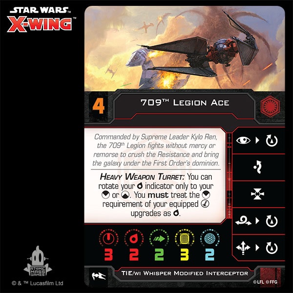 Star Wars X-Wing Miniatures Game FFG Gold Squadron Pilot Game Night Promo Card 