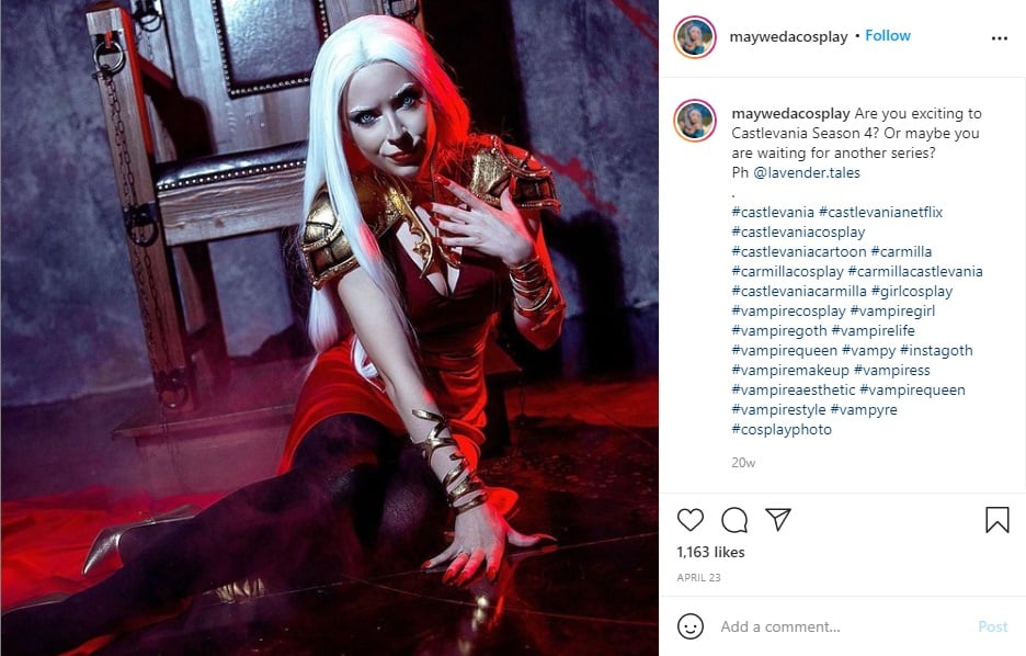Netflix Castlevania Season 4 Carmilla Cosplay Costume