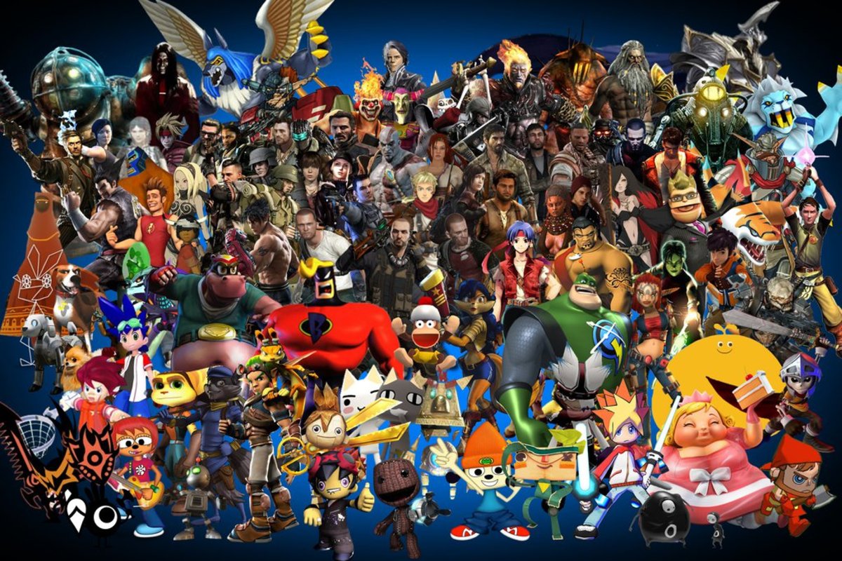 Много персонажей из игр