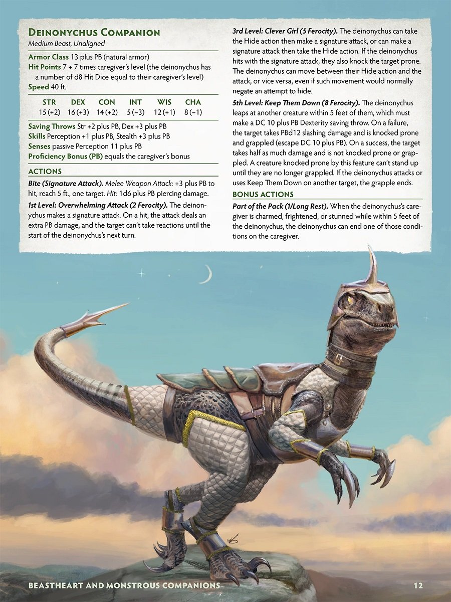 dinámica recursos humanos Advertencia D&D: 'Beastheart & Monstrous Companions' Adds 5E Pets! - Bell of Lost Souls