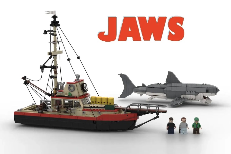 Jaws LEGO kit by Diving Faces
