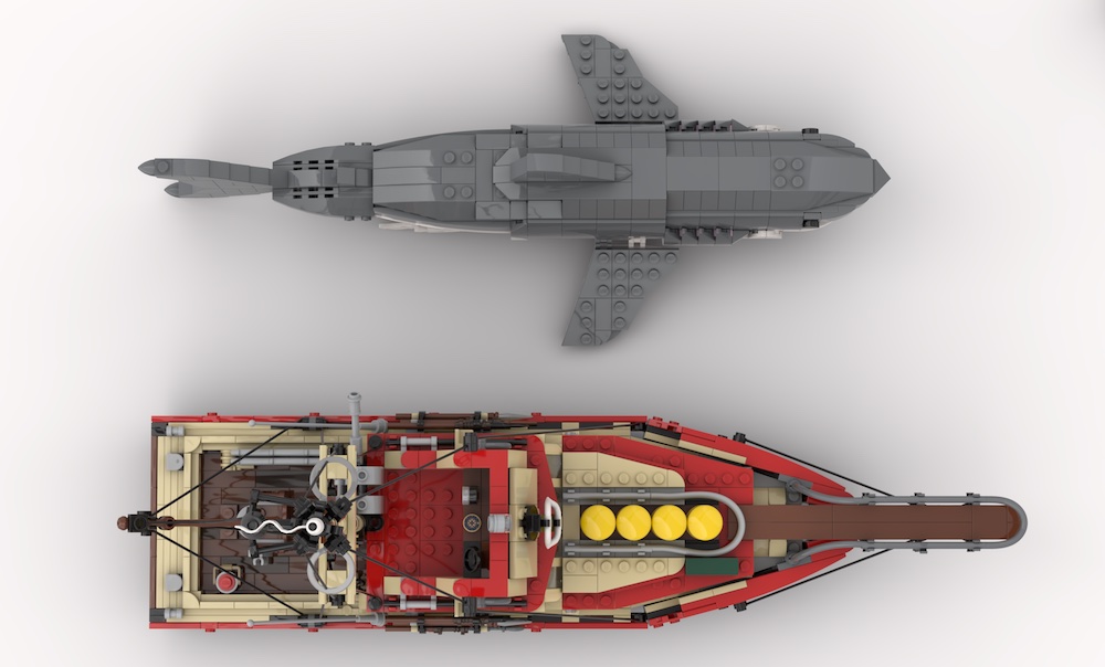 jaws lego idea set boat shark comparison