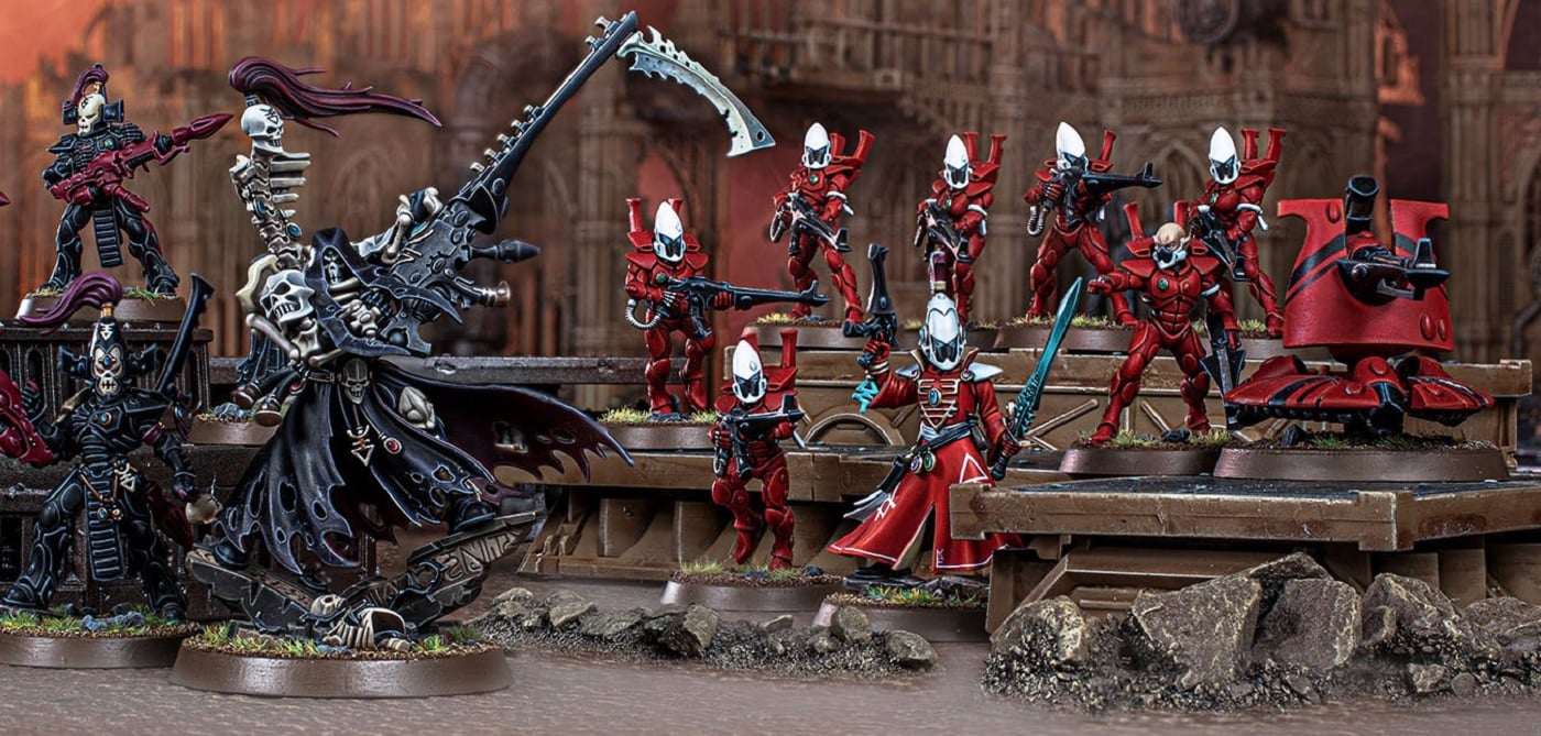 My full Aeldari army! Featuring custom Craftworld colours : r/Warhammer40k
