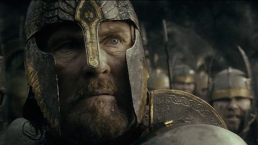 King Elendil in battle gear going to war with Sauron