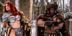 These Conan and Red Sonja Cosplays Clash Swords
