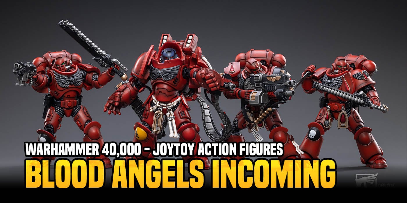 Blood Angels Death Company Intercessors Set of 4 | Warhammer 40K | Joy Toy