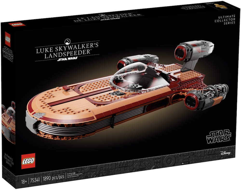 LEGO Luke Skywalker's landspeeder box front