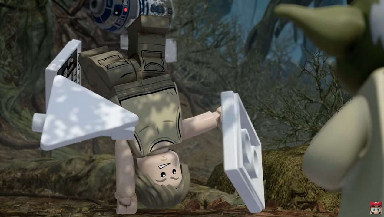 Lego star wars Luke Force Training