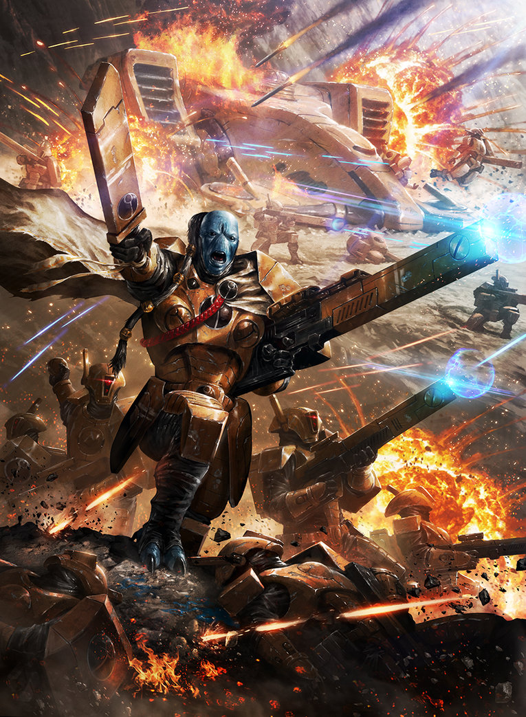 Warhammer 40k Tau Fireblade Traitor Enclaves (BHGXN2LAH) by kjaw