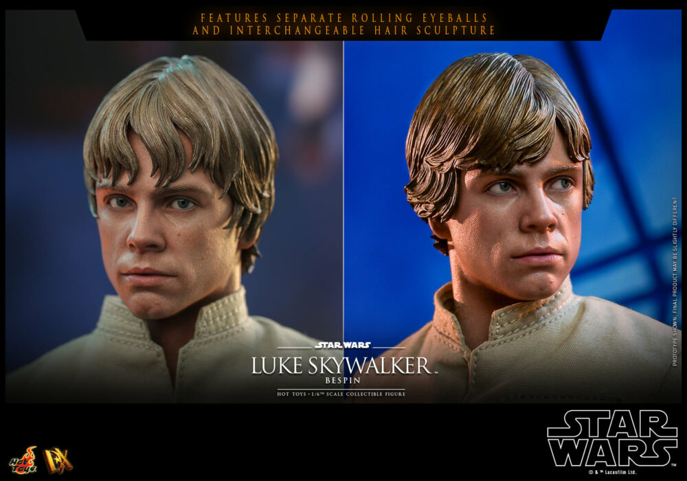 Hot Toys Bespin Luke Skywalker Figure eyes