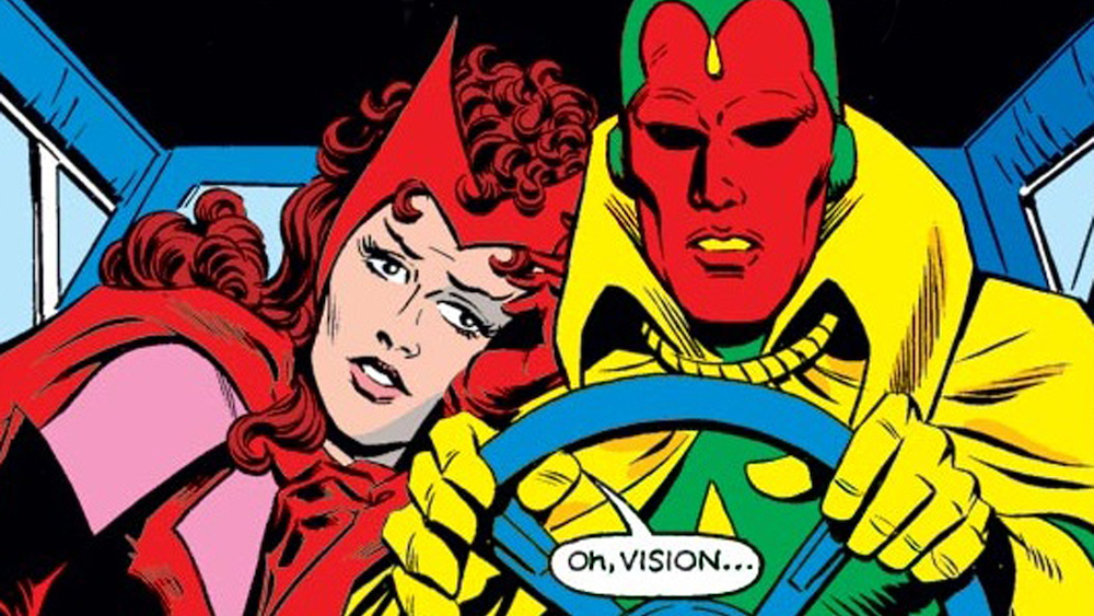 Wanda and Vision from the comics