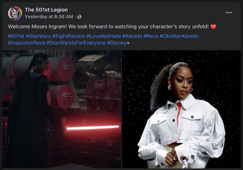Don't know if this belongs here, Moses Ingram getting harassed in DM's by  le based racist Star Wars fans : r/Gamingcirclejerk