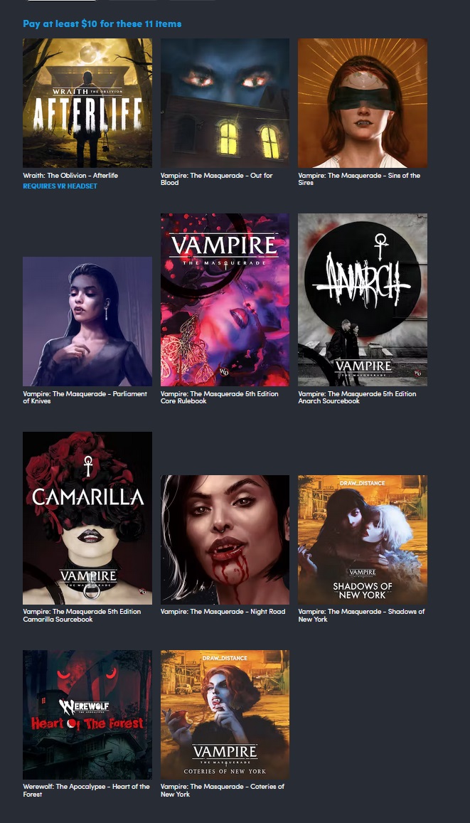 Vampire: The Masquerade (Humble Bundle) : r/vampires