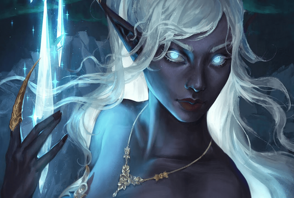 female drow warlock