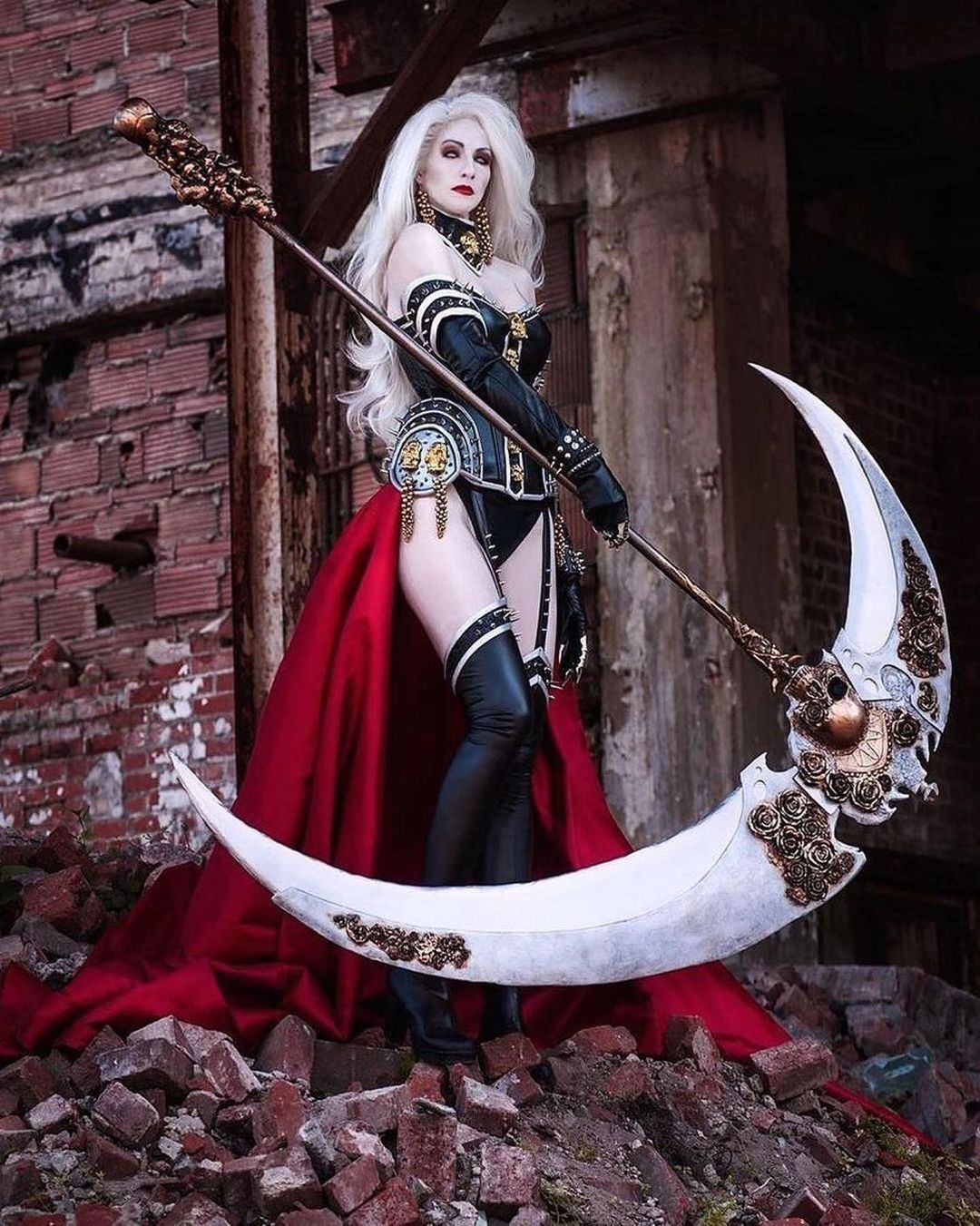 Lady Death cosplay with permission by AmazonMandy