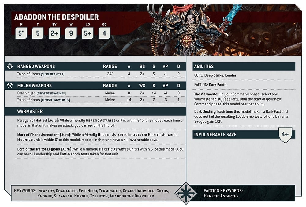 Любого юнита. Abaddon the Despoiler. Империум Нигилус. Sustained Hits Warhammer. Вархаммер м43.