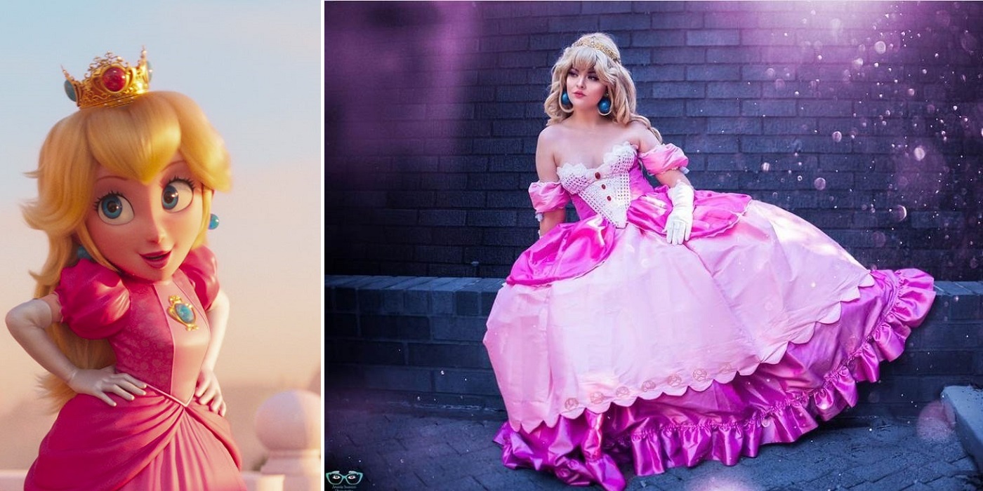 Princess Peach cosplay by Delano,  for the Reader's Choice Video Game Cosplays of 2023