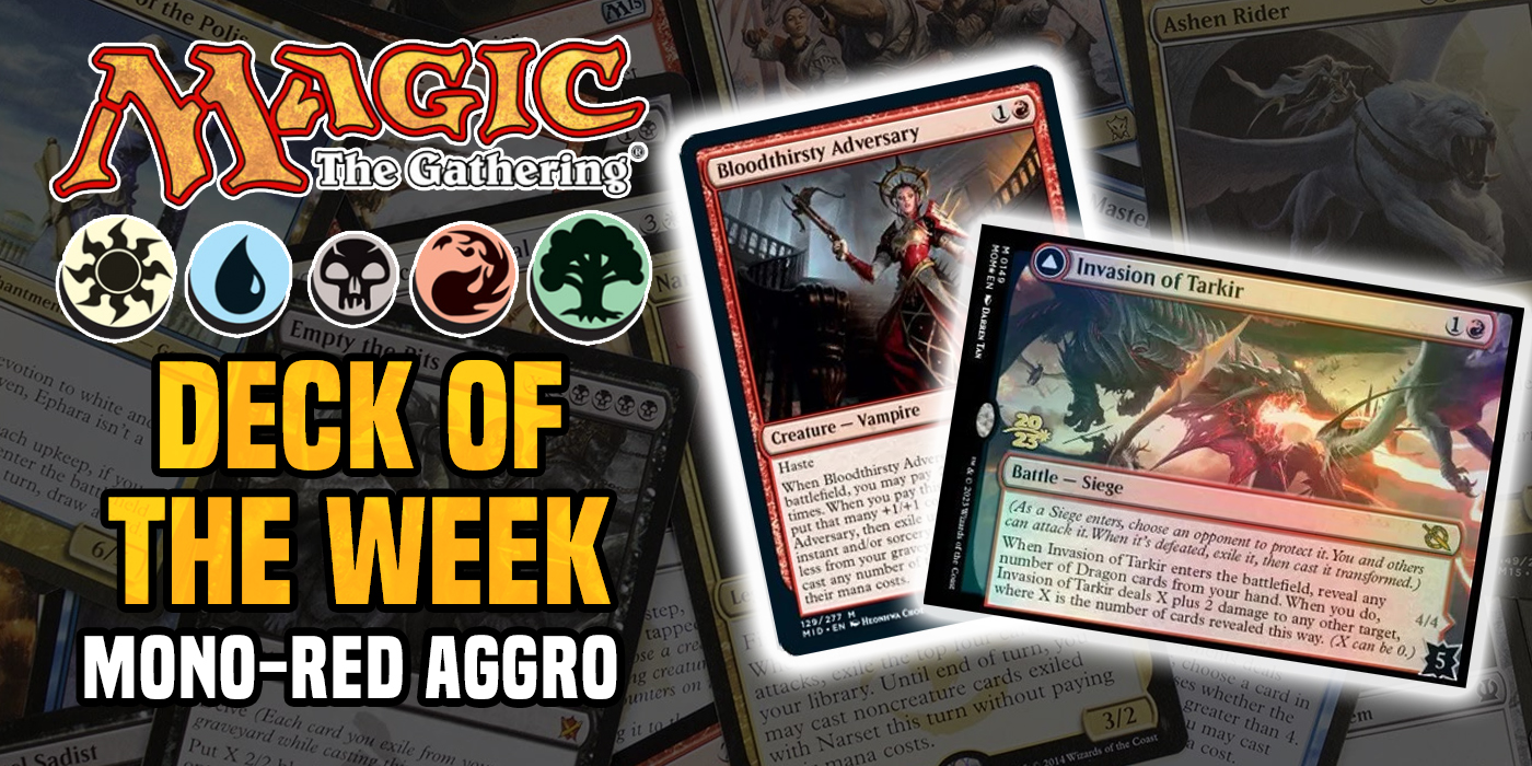 MTG Deck of the Week: Mono-Red Aggro - Burn Before Reading - Bell of Lost  Souls