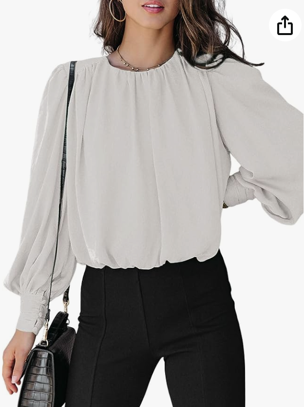 white flowy blouse with fitted sleeves for Yennefer cosplay