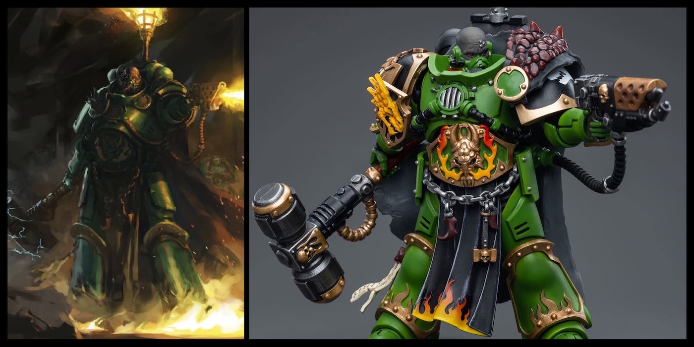 Warhammer 40K Salamanders Captain Adrax Agatone