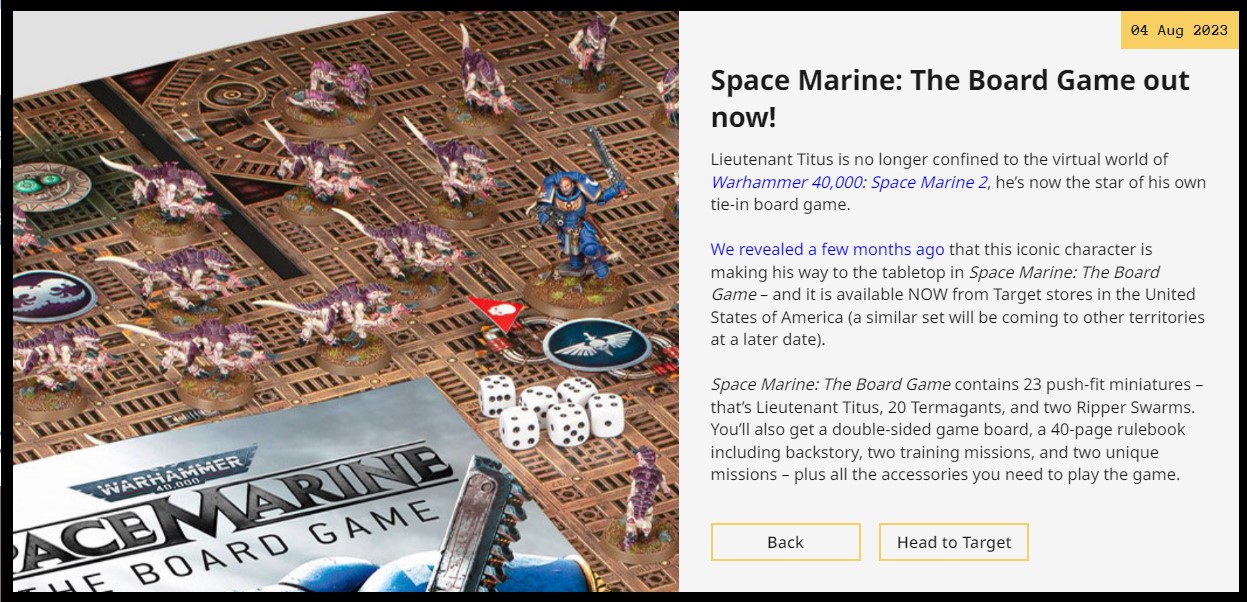 Space Marine 2: The Board Game includes a Lieutenant Titus miniature :  r/Warhammer40k