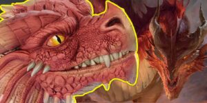 Celebrate D&D’s 50th Anniversary with a Charming Red Dragon Wyrmling