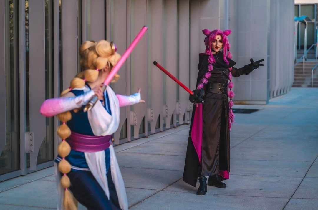 Jedi Sailor Moon and Sith Chibi-Usa, with permission by K-Sisters Cosplay
