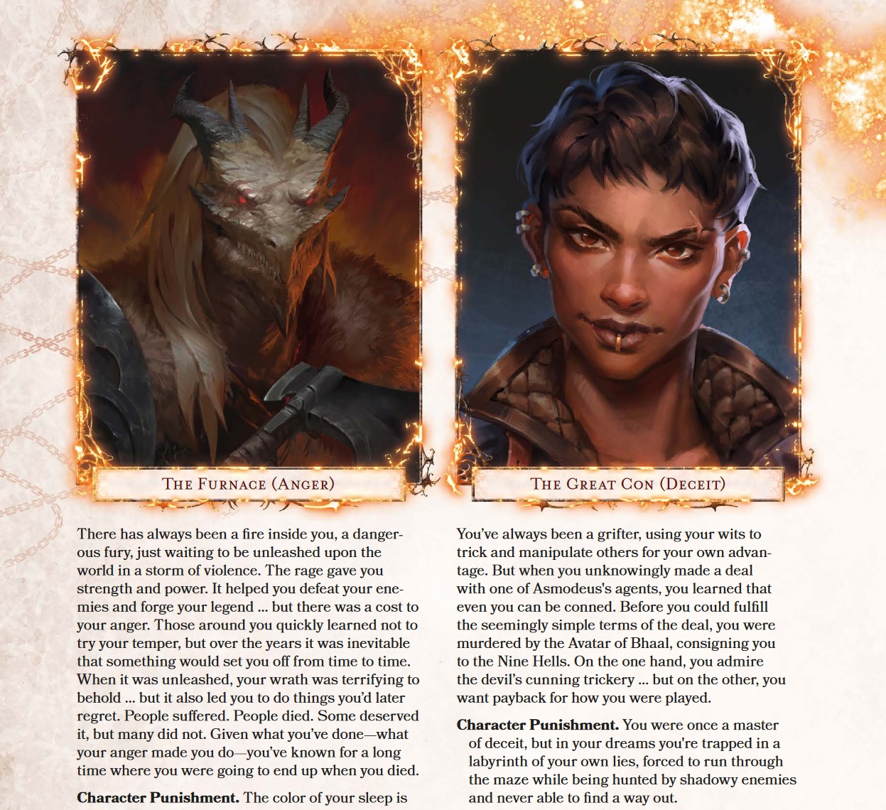 Inferno is a sourcebook for D&D 5E based on the works of Dante