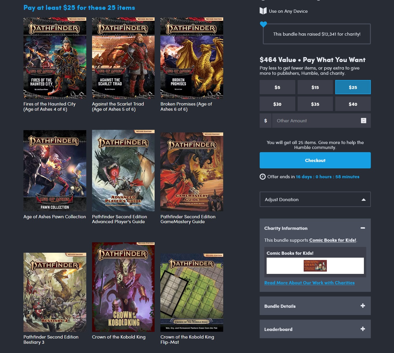 Humble Bundle on X: $425 of Pathfinder 2nd Edition ebooks and materials.  The memories you'll make with friends, playing tabletop games? Priceless.  Your purchase helps support @StopAAPIHate Learn more!    /